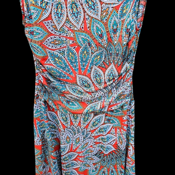 Enfocus Studio Patterned Mini Dress Women Size 14 - Picture 7 of 16